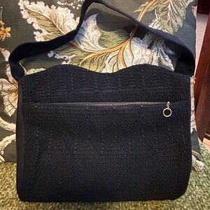 Vintage 1930’s 1940’s Rayon Corde Black Purse